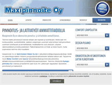Tablet Screenshot of maxipinnoite.fi